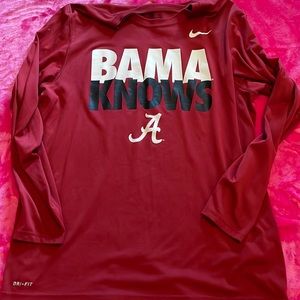 Mens Nike long sleeve Alabama shirt